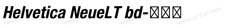 Helvetica NeueLT bd字体转换